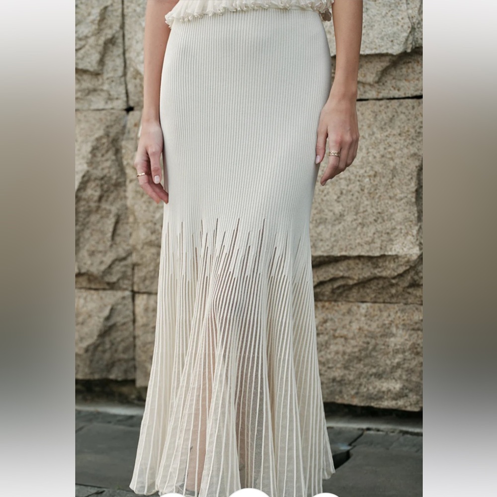 Elegant White Maxi Skirt